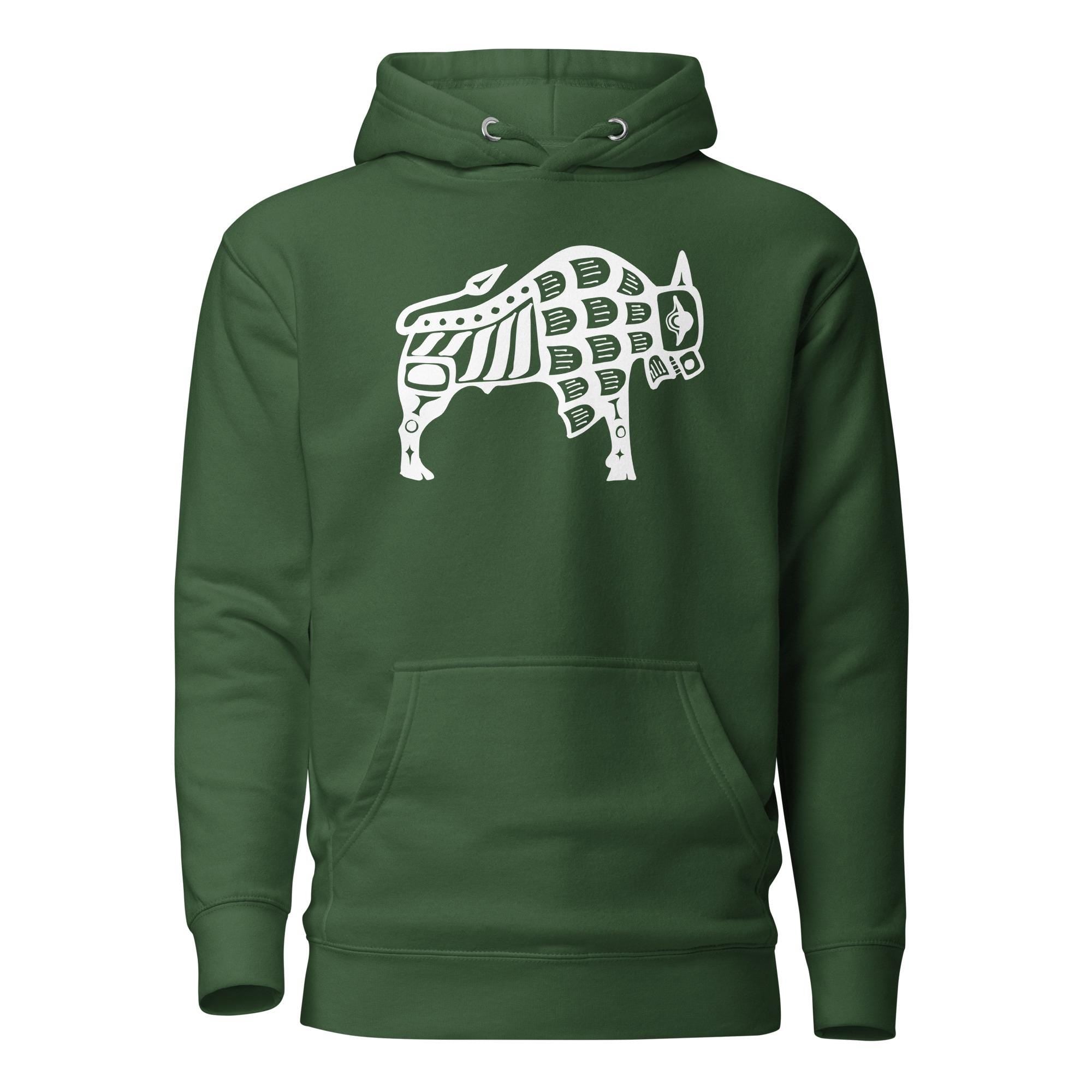 The Buffalo (T-Shirt/Crewneck/Hoodie) Hand-Drawn Spirit Animal
