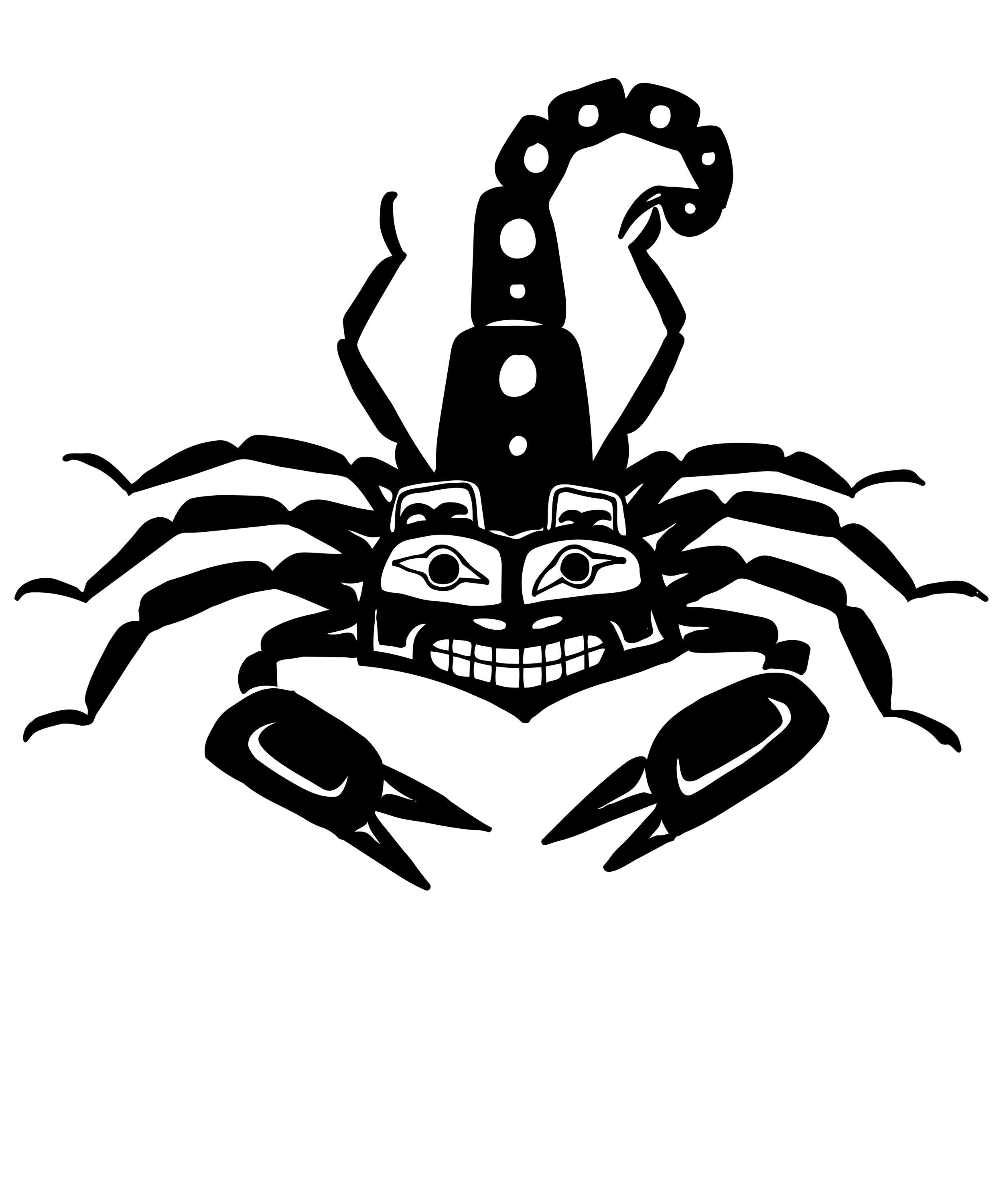 The Scorpion (T-Shirt/Crewneck/Hoodie) Hand-Drawn Spirit Animal