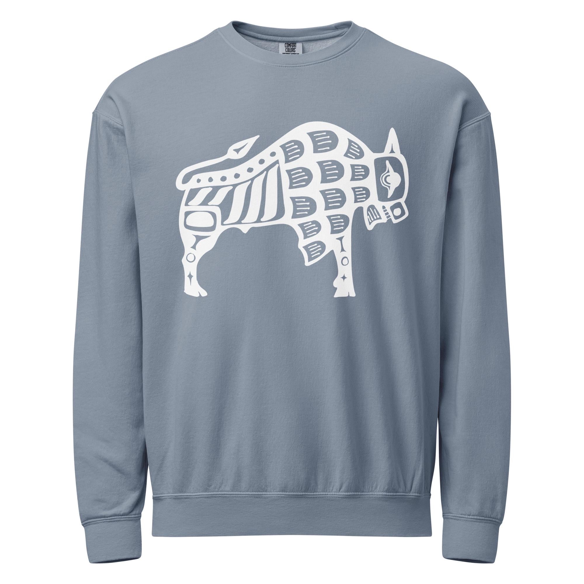 The Buffalo (T-Shirt/Crewneck/Hoodie) Hand-Drawn Spirit Animal