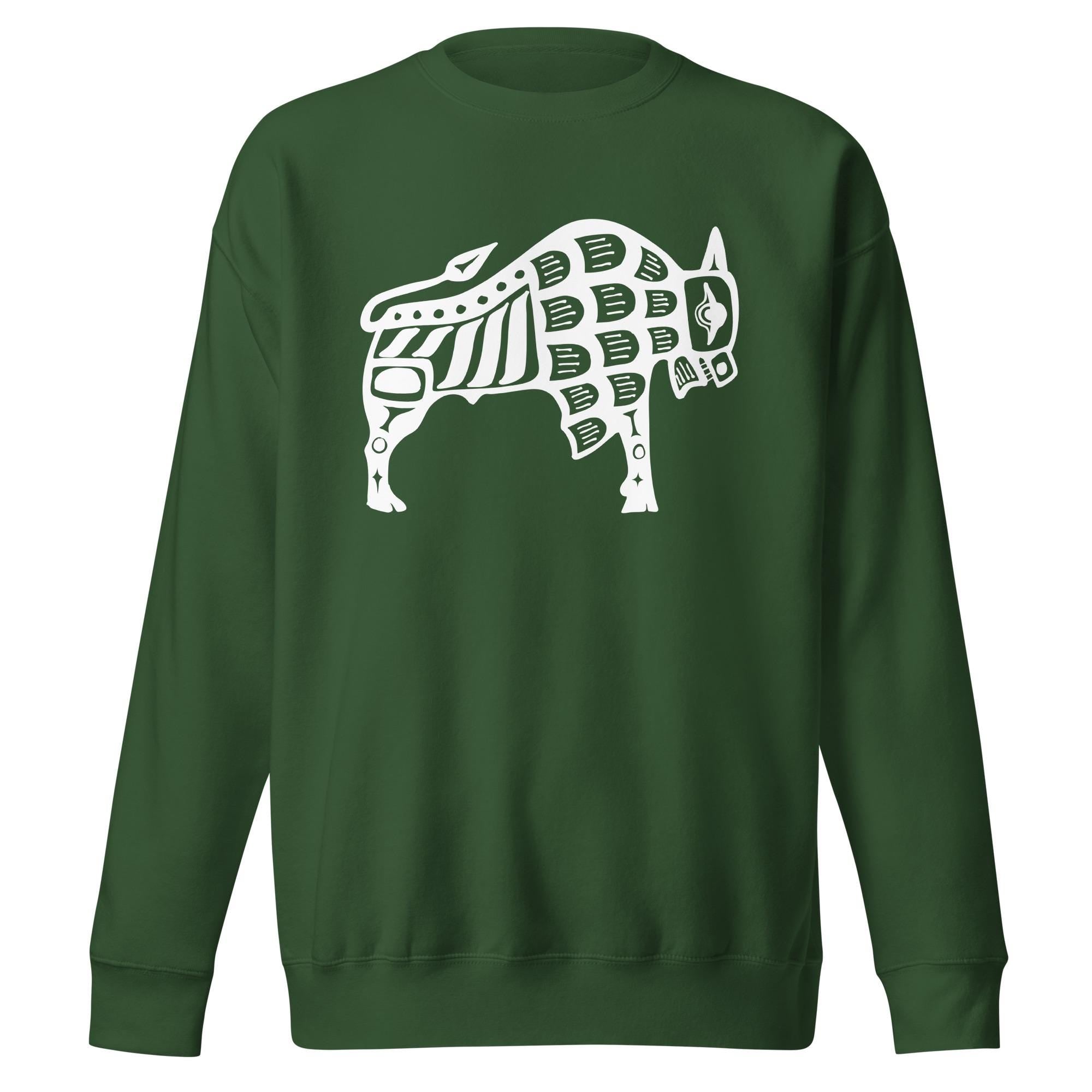 The Buffalo (T-Shirt/Crewneck/Hoodie) Hand-Drawn Spirit Animal